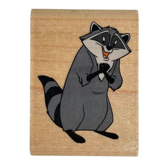 Disney Mixed Lot (5) Rubber Stampede Wood Stamps Mickey Meeko Sebastian Daisy + - Picture 5 of 14